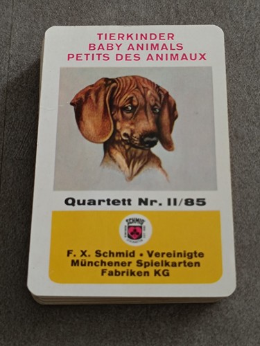 Altes quartett tierkinder - tierkinder,