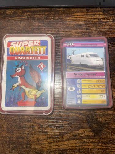 Spielkarten super quartett - spielkarten,