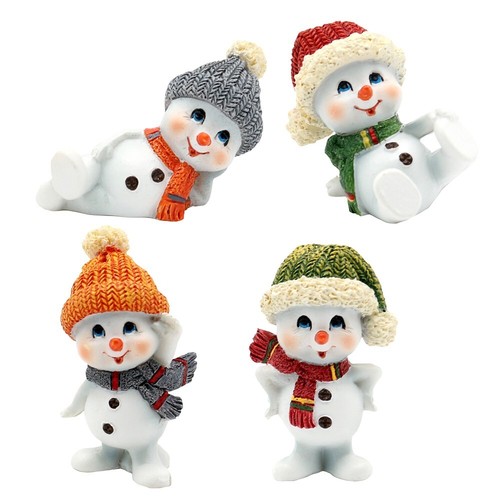 4er set lustige schneekinder - lustige,