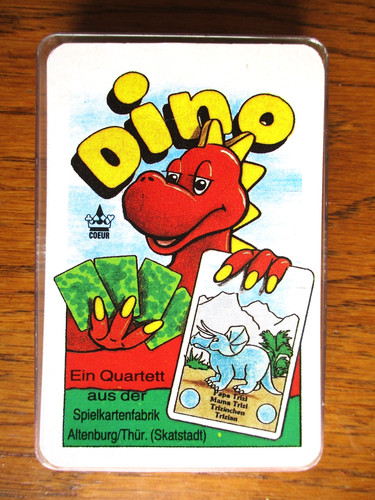 Dino quartett kartenspiel - "dino",
